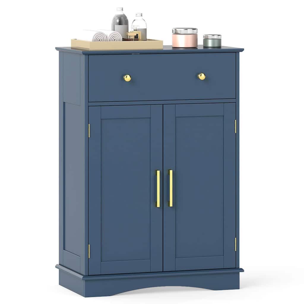 Costway Bathroom Floor Cabinet Modern Storage Cabinet with Large - See Details