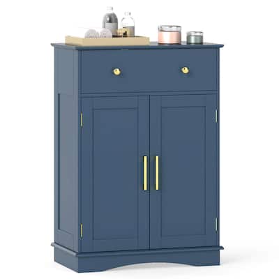 Costway Bathroom Floor Cabinet Modern Storage Cabinet with Large - See Details