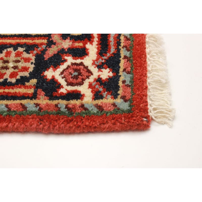 ECARPETGALLERY Hand-knotted Serapi Heritage Red Wool Rug - 2'7 x 20'0