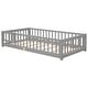 preview thumbnail 72 of 92, Modern Floor Platform Bed with Fence and Door