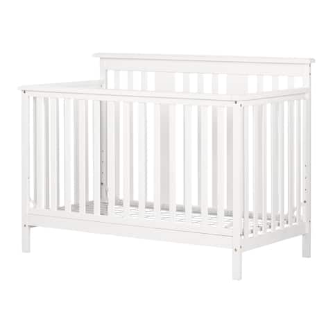 South Shore Cotton Candy Baby Crib 4 Heights with Toddler Rail