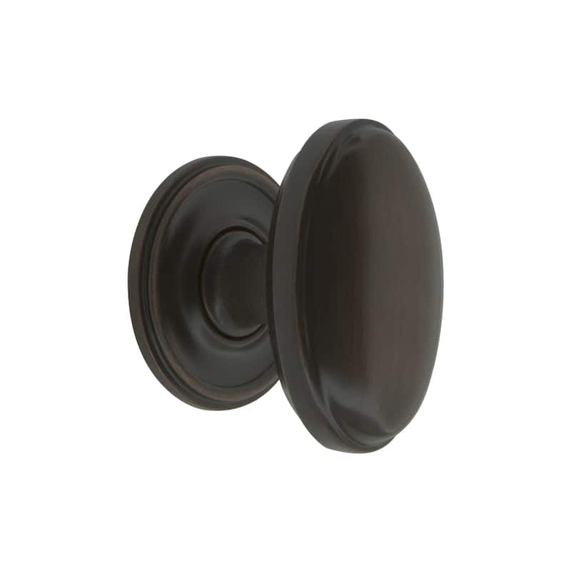 Grandeur EDEN-BRASS-KNOB-GEO Eden Prairie 1-3/4” Solid Metal Vintage - Timeless Bronze