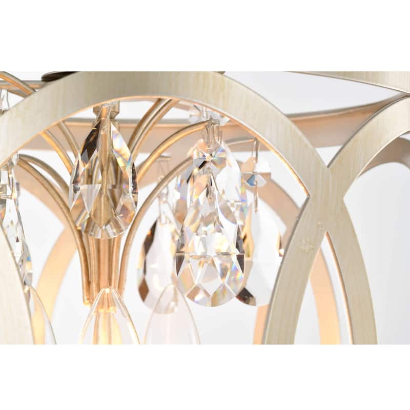 Aurelia 3-light Metal Cage Drum Chandelier