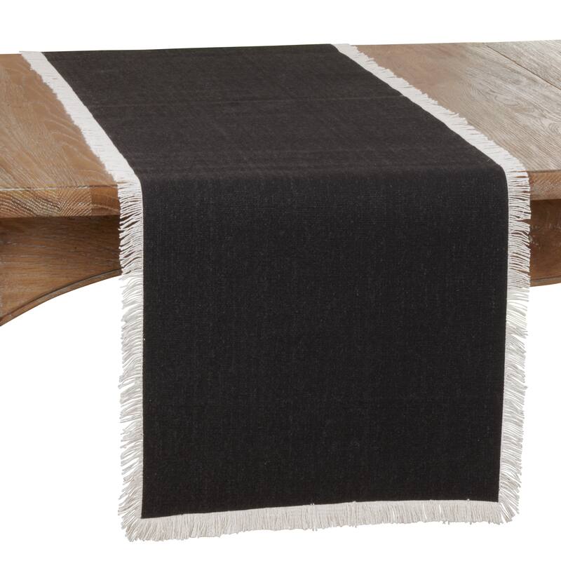 Table Runner With Fringe Border Design