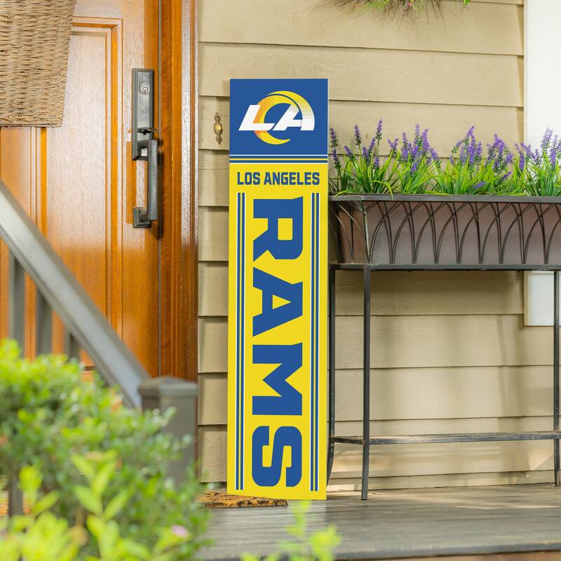 47" Double Sided Seasonal Porch Leaner, Los Angeles Rams - 47" x 11.25"