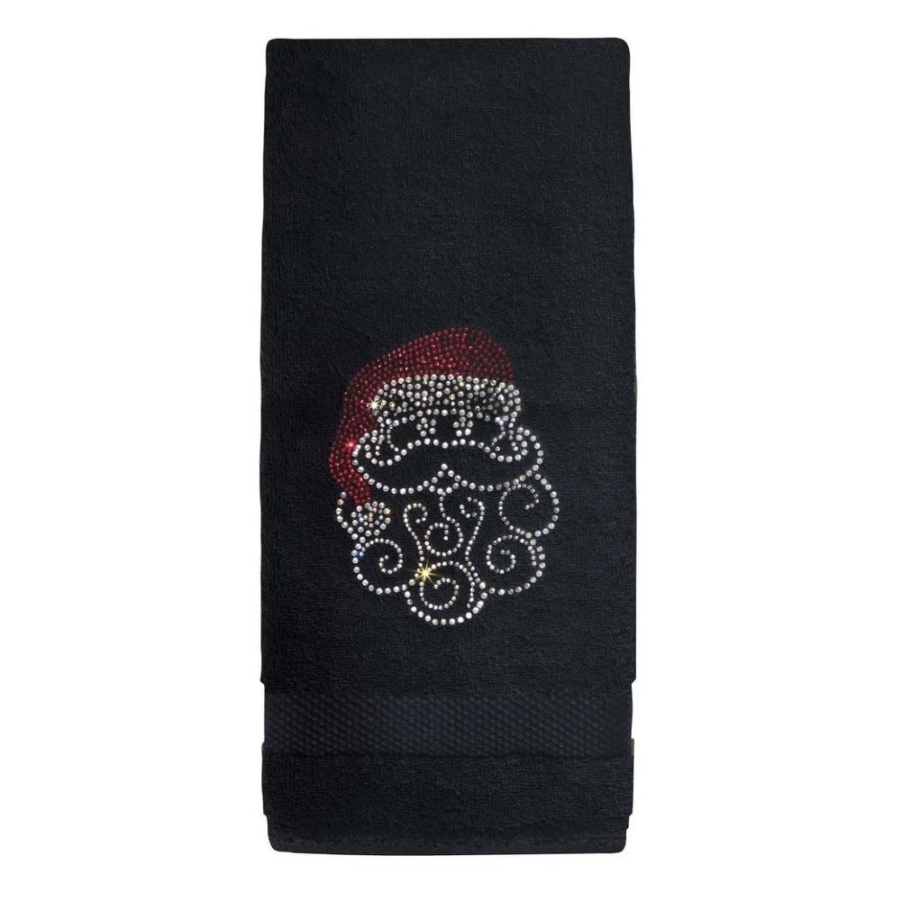 Sparkles Home Rhinestone Santa Hand Towel