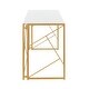 preview thumbnail 7 of 28, Silver Orchid Sala Desk in Metal & Wood
