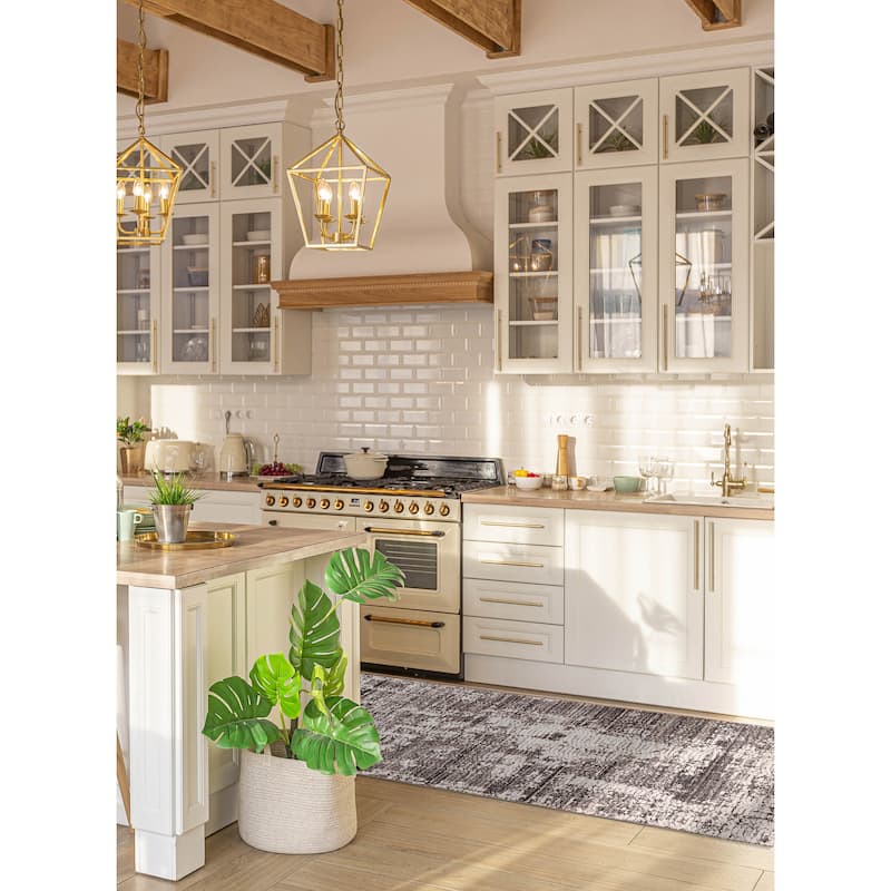 ECARPETGALLERY Hand Loomed Elysian Dark Grey Wool Rug - 2'5 x 19'8