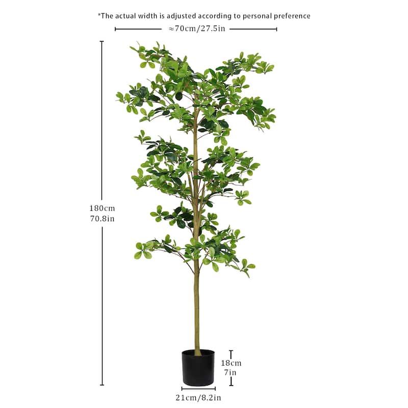 Domestic tung tree 180cm ground flower decoration artificial green plant wholesale manufacturers 1pcs/set