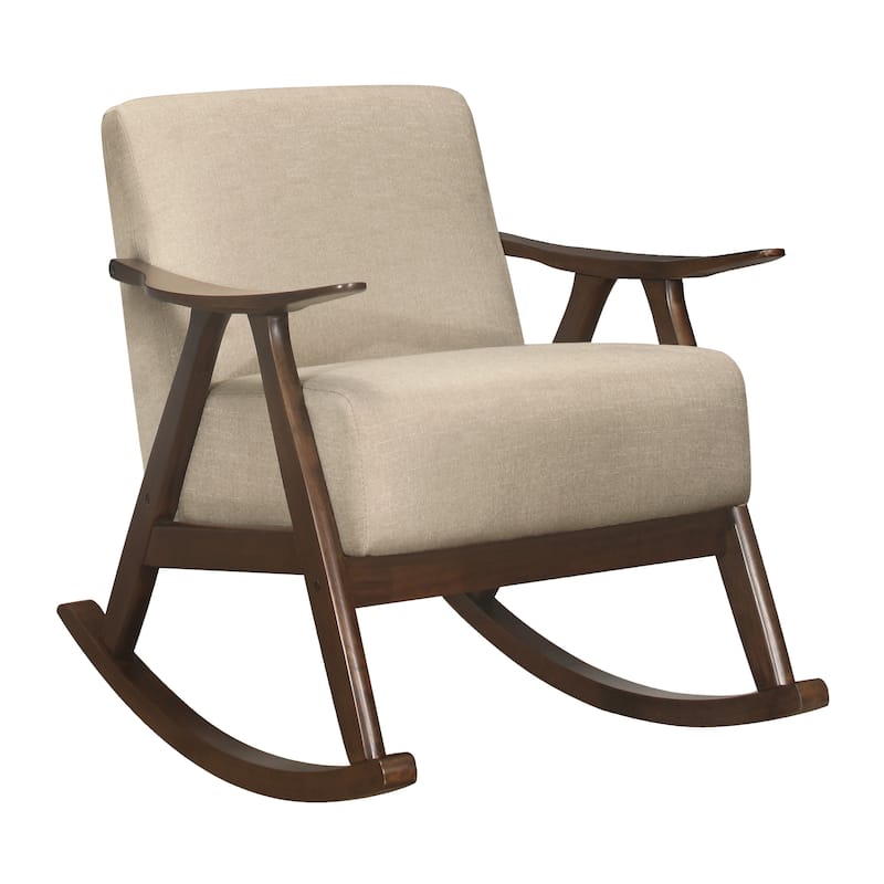 Aura Rocking Accent Chair - Light Brown