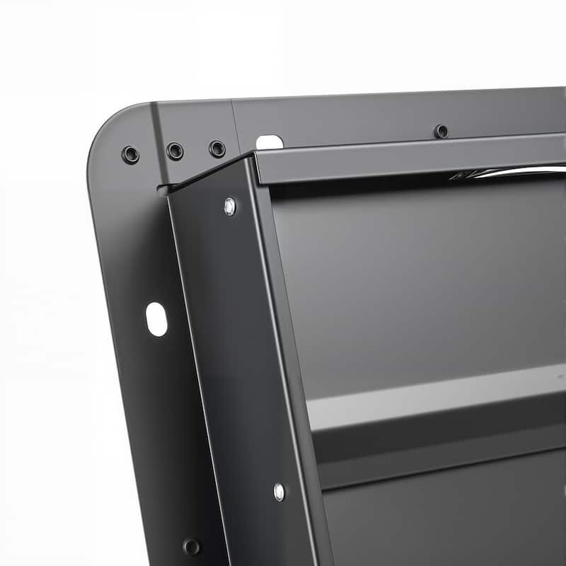 14 inch Shutter Exhaust Fan, Wall Mounted Attic Vent Fan with Variable Speed Controller, 1400 CFM, AC Motor, Low Noise for Shed