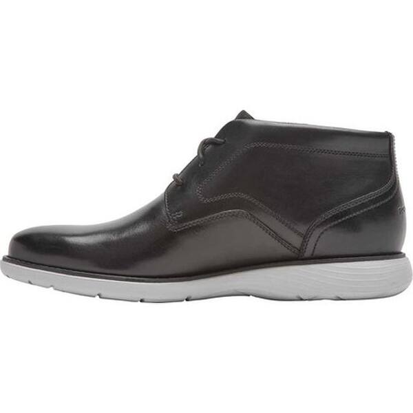 Shop Rockport Men S Garett Chukka Boot Black Leather Overstock