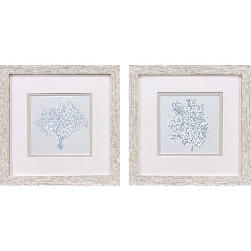 Paragon Soft Coral Framed Art - Set of 2