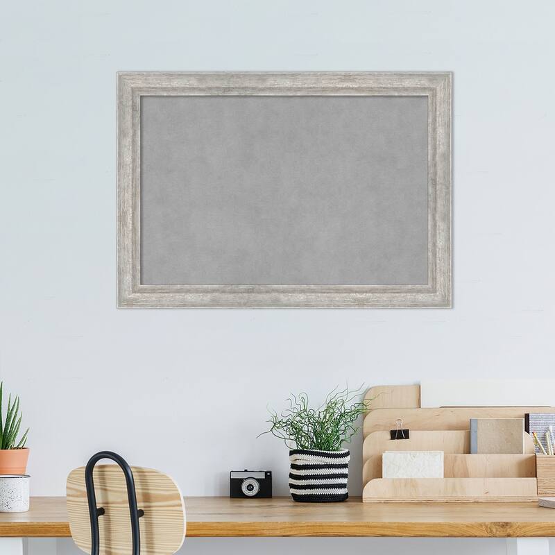 Amanti Art Angled Silver Framed Magnetic Board