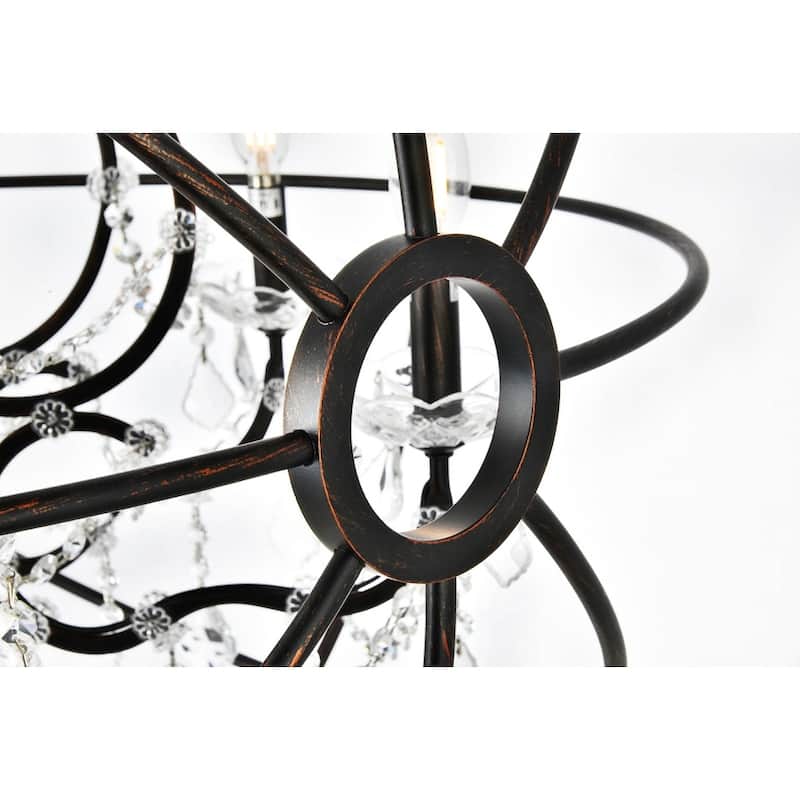 Royce Edge 6-Light Dark Bronze Chandelier