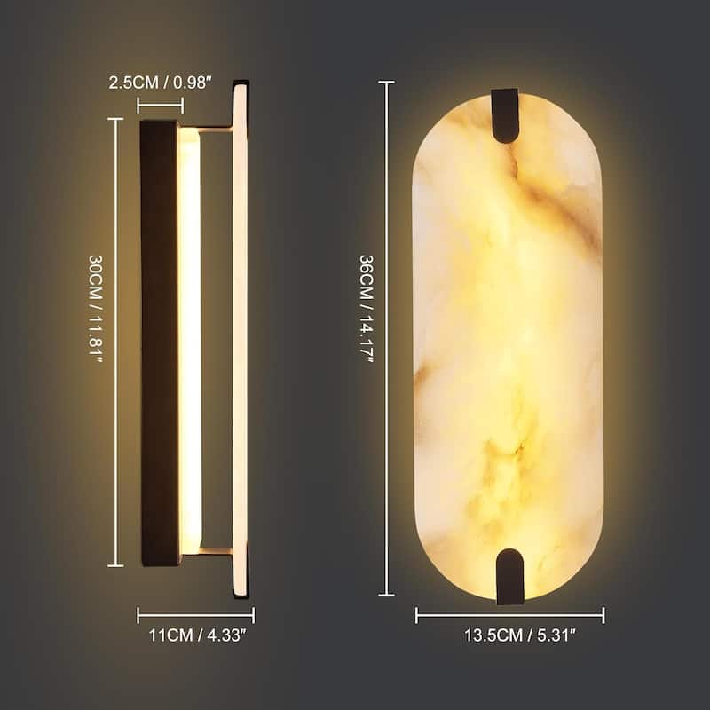 Led wall light gold dining roome light metal mount light