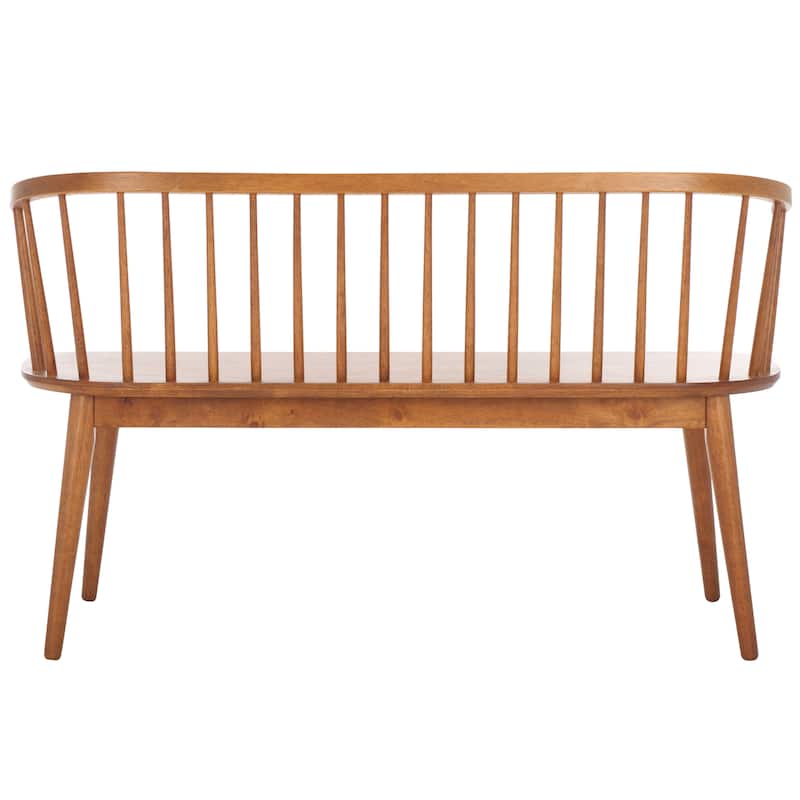 SAFAVIEH Sibyl Farmhouse Solid Wood Spindle Bench - 53"W x 19"D x 31"H