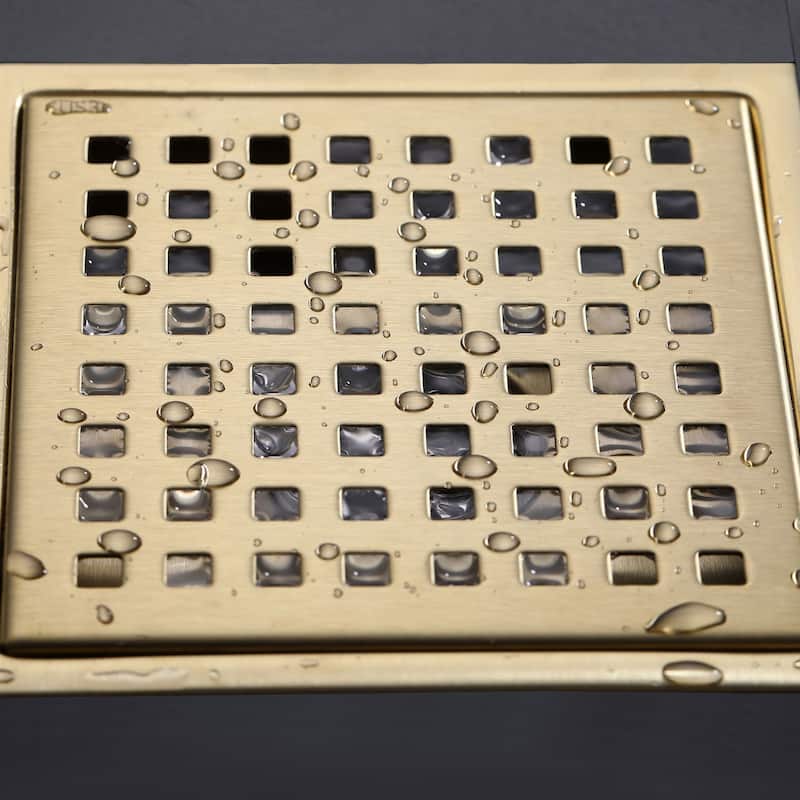 6'' W Grid Shower Drain