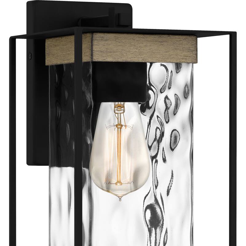 Bellevue QZWS28890 Corone 14" Tall Wall Sconce with Hammered Glass