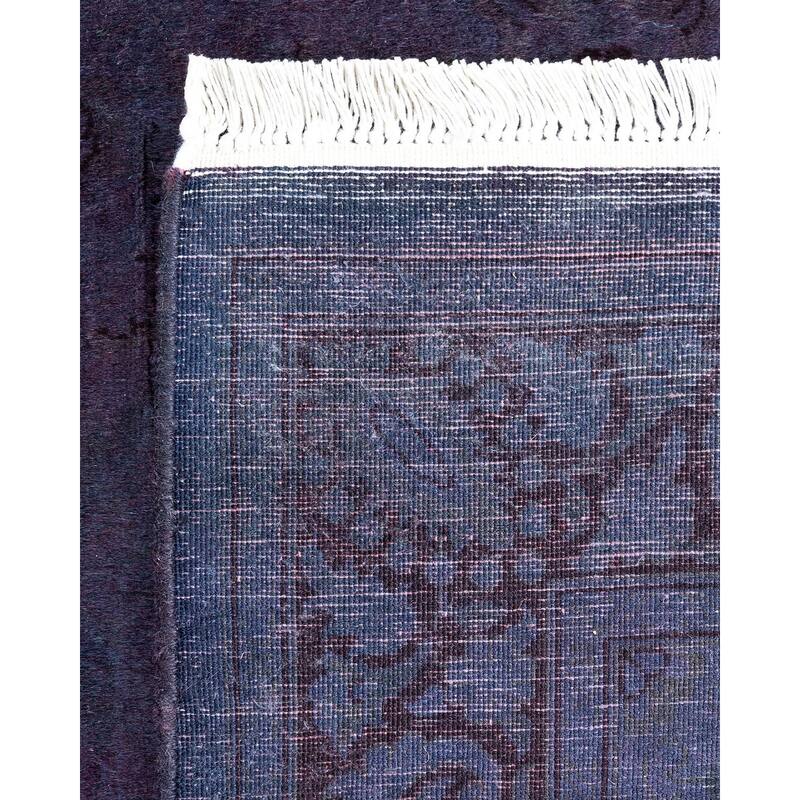Fine Vibrance, One-of-a-Kind Hand-Knotted Area Rug - Purple, 3' 1" x 5' 2" - 3' 1" x 5' 2"