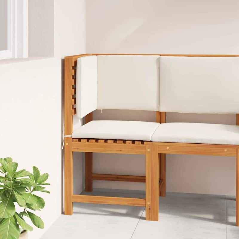 vidaXL Garden Chair 50 x 50 x 91cm Solid Acacia wood - 19.7 x 19.7 x 35.8