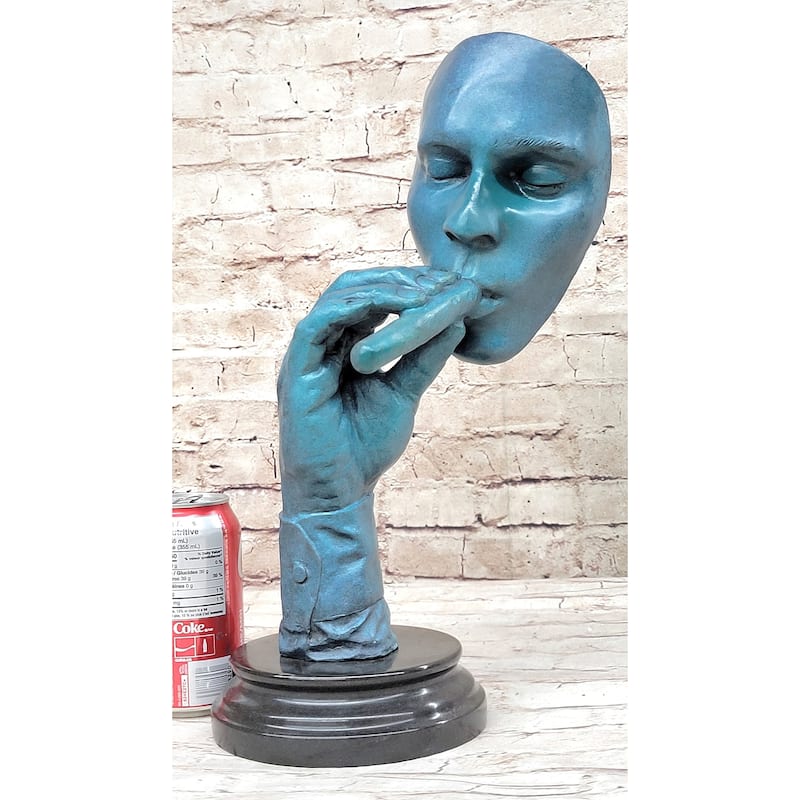 Salvador Dali Havana Man Smoking Cigar Bronze Sculpture Statue Hand Made Artwork