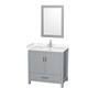 Option Gray / Carrara Cultured Marble Top / Brushed