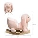 preview thumbnail 3 of 3, Qaba Wooden Rocking Horse with Sound, Pink