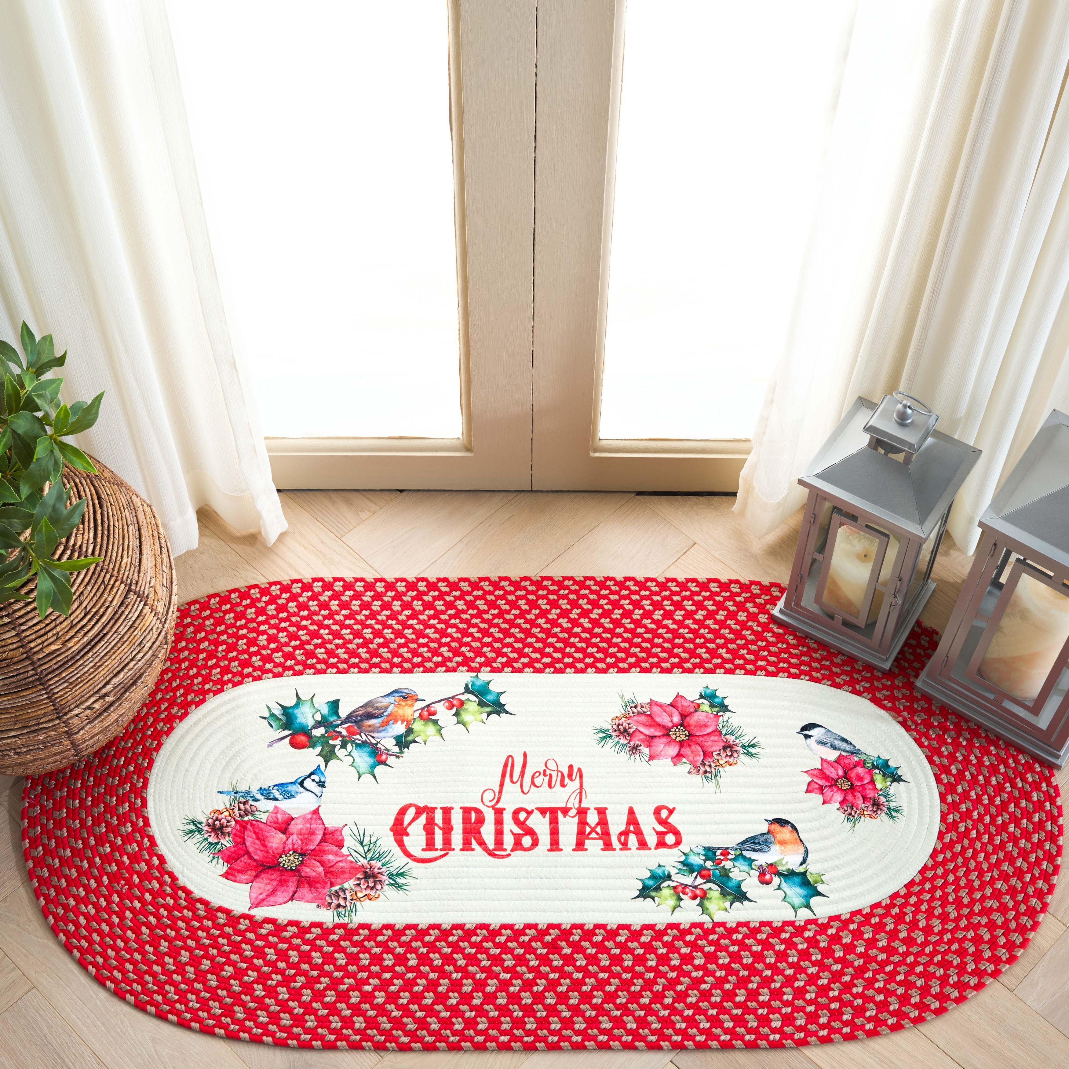SAFAVIEH Handmade Braided Posters Siefke Machine Washable Rug