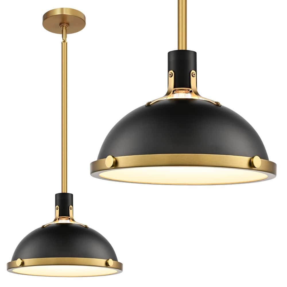 3-Light Farmhouse 3-Light Dome Chandelier Metal Pendant Light