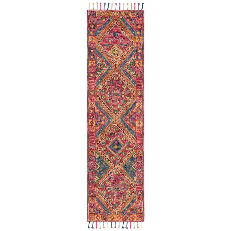 SAFAVIEH Handmade Aspen Leontina Boho Wool Tassel Rug