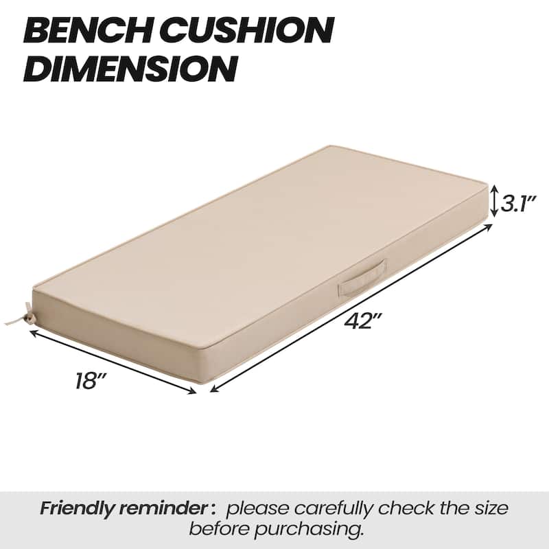 Outdoor Settee Bench Seat Cushion Patio Swing Cushion Loveseat Cushion