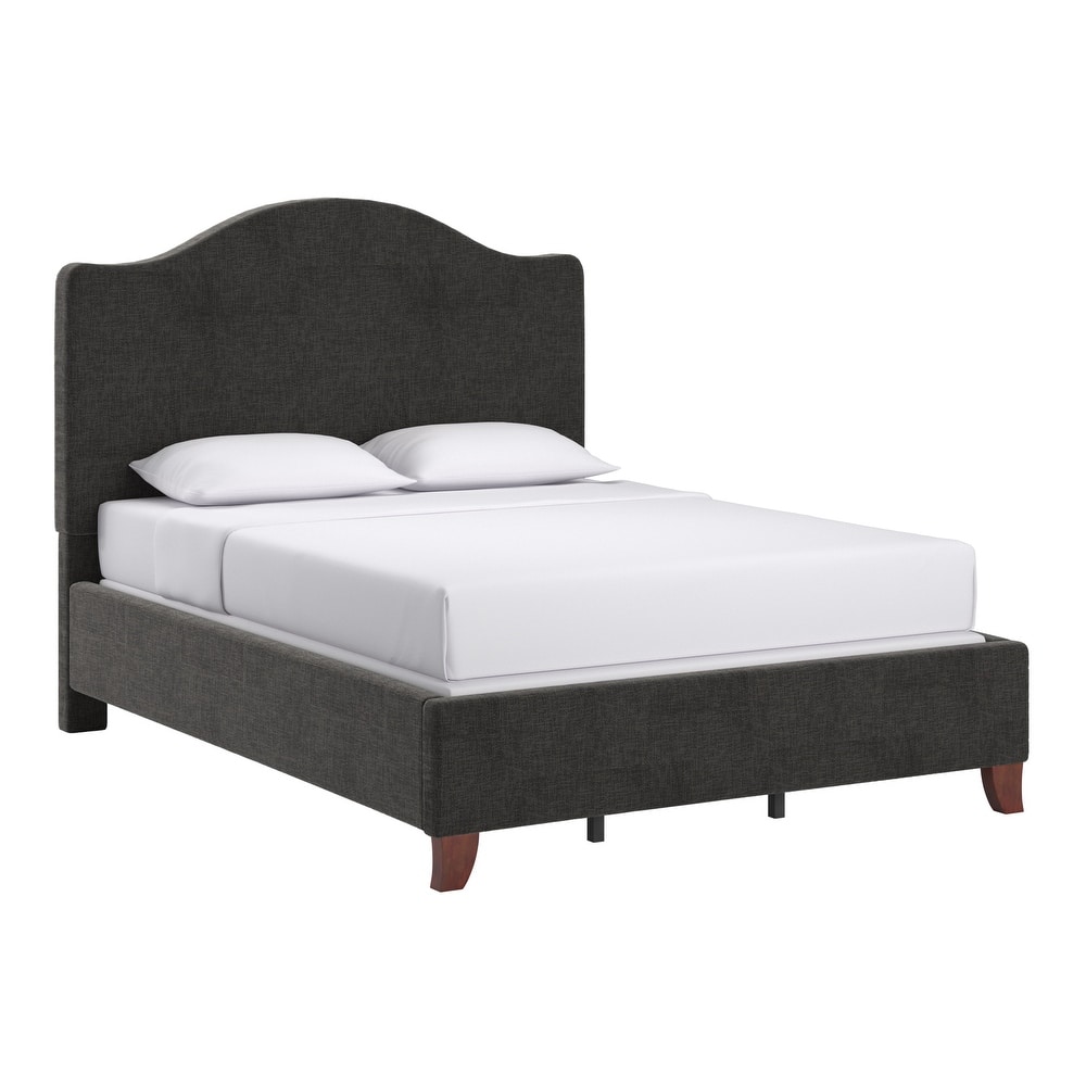 Winchester Upholstered Queen Bed with Curved Headboard by iNSPIRE Q Classic