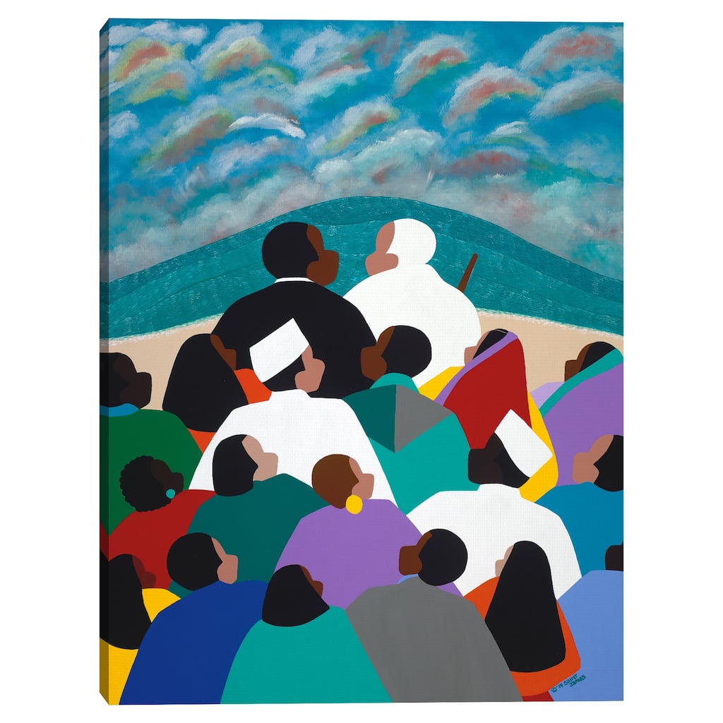 MLK Called to Serve by Synthia SAINT JAMES Canvas Art Print