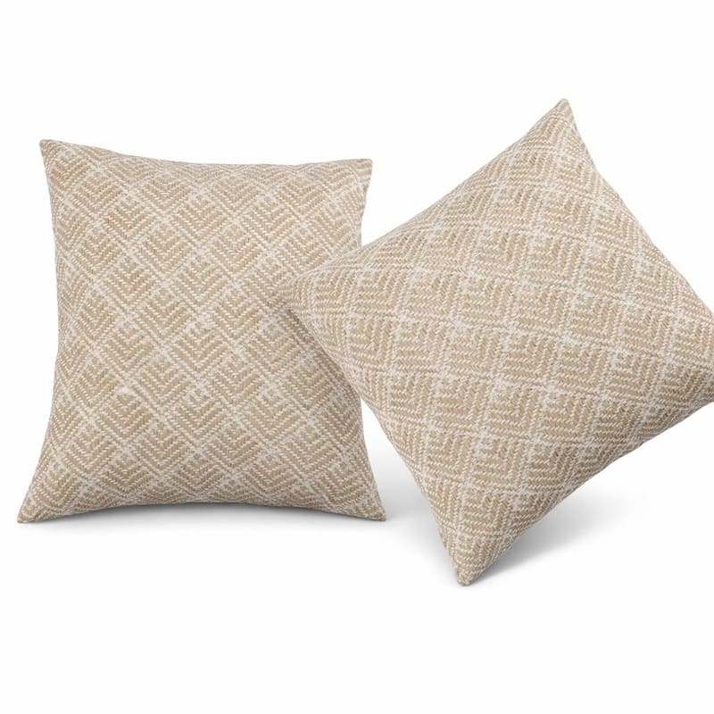 2 Pack Outdoor Throw Pillows, Waterproof & Fade-Resistant Patio Cushions- Soft & Comfortable Decorative Pillow Covers (18x18")