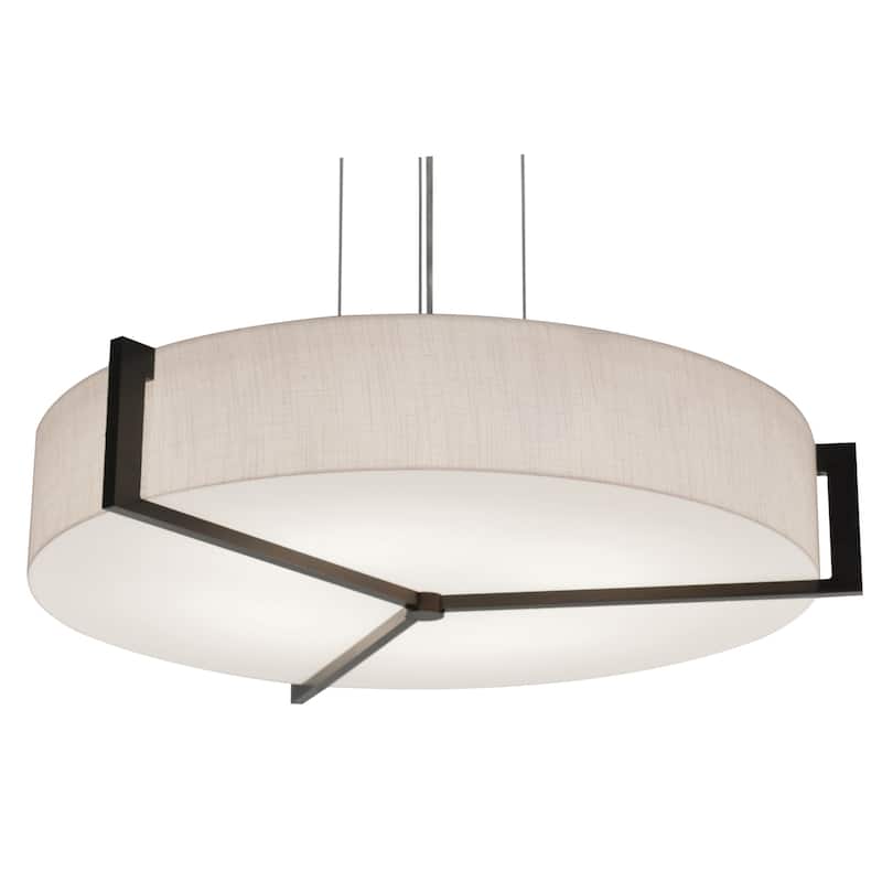 AFX APP1932LAJUD Apex 21" Wide LED Pendant - Espresso / Jute