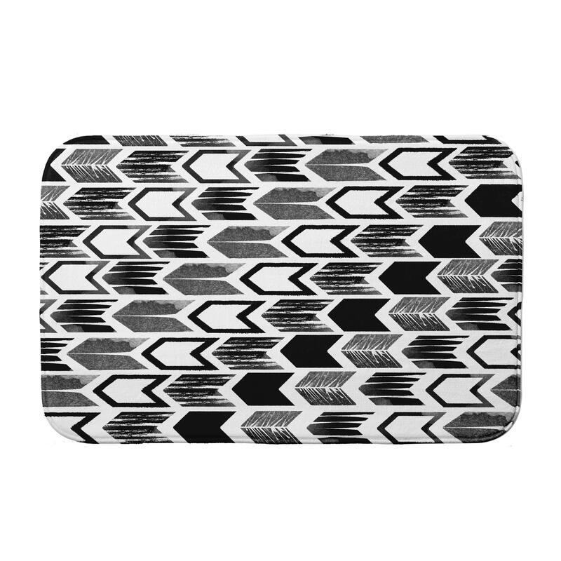 Arrow Bath Mat - 17 x 24 - Black