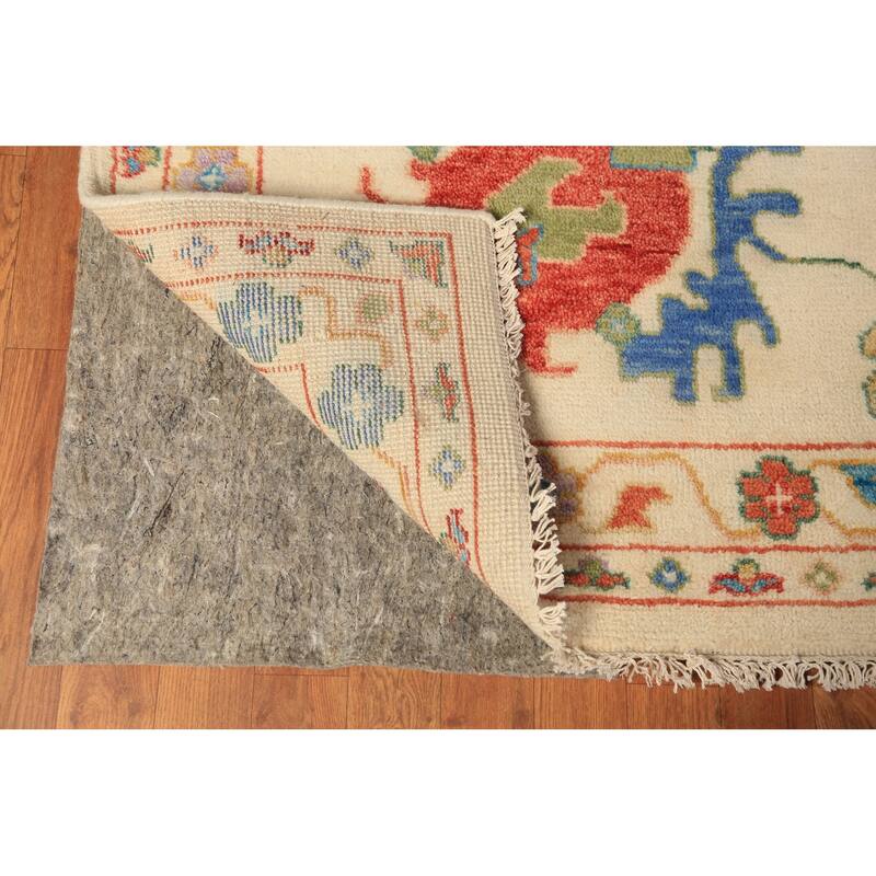 All-Over Floral Oushak Oriental Large Area Rug Handmade Wool Carpet - 11'10" x 14'9"