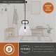 preview thumbnail 5 of 8, Madrona 1 Light Contemporary Pendant Light Clear Glass