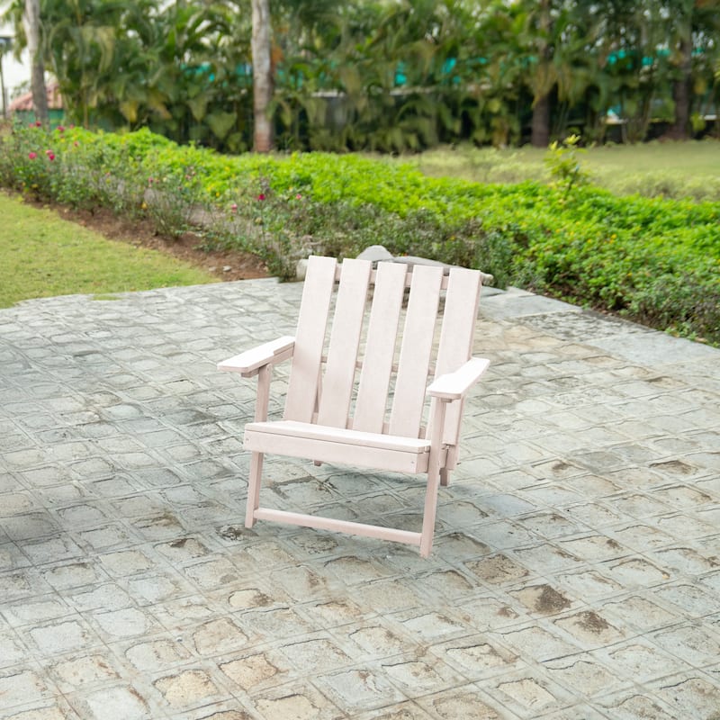 Amalfi Fully Assembled All-Weather HDPE Outdoor Folding Modern Adirondack Chair