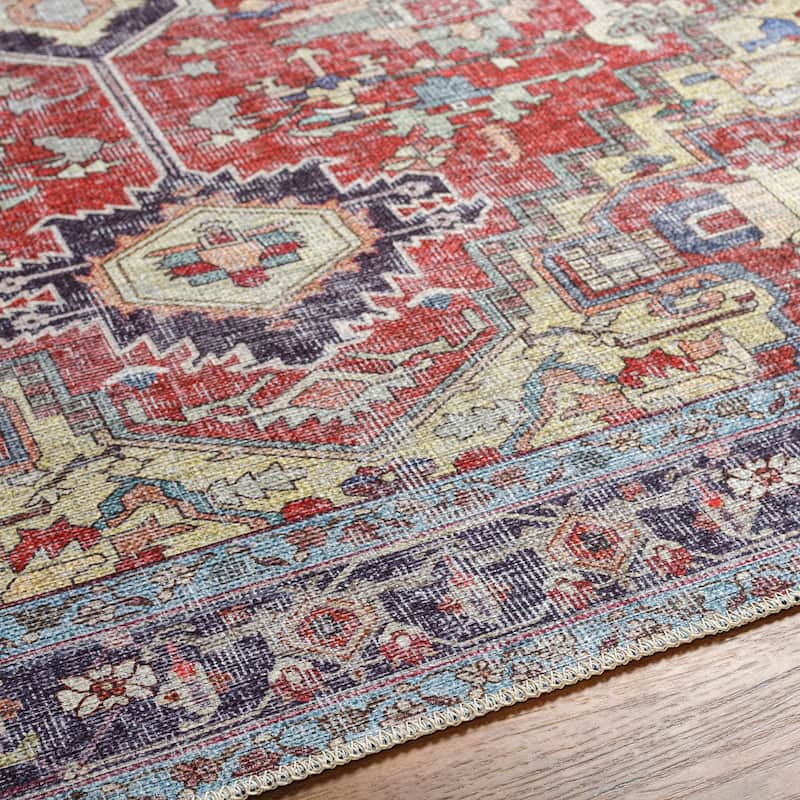 Livabliss Julienne Persian Printed Washable Area Rug