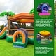 preview thumbnail 4 of 7, XJUMP Tropical Commercial Grade Inflatable Water Slide Bounce House Combo with Attached Splash Pool (with Air Blower)