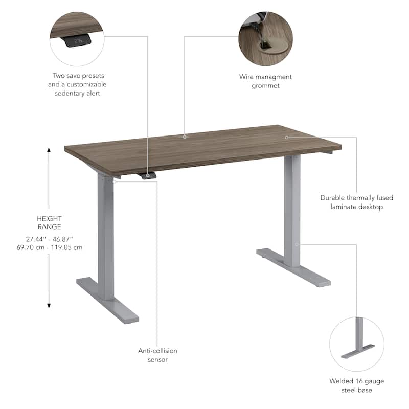 Bush Business Furniture Move 60 Series 48x24 Adjustable Standing Desk