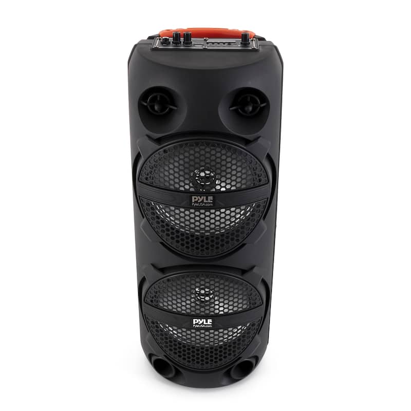 Pyle Portable Bluetooth Rechargeable Versatile Karaoke System w/ Wireless Mics - 9
