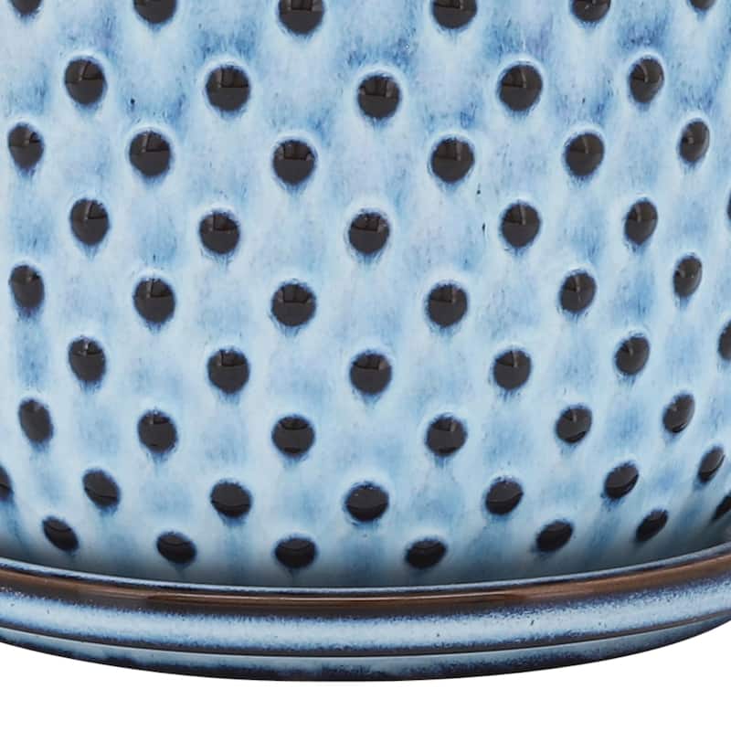 Sagebrook Home Ceramic Planter with Saucer