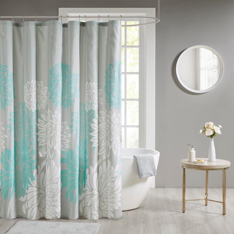 Madison Park Essentials Caldwell Printed Floral Shower Curtain