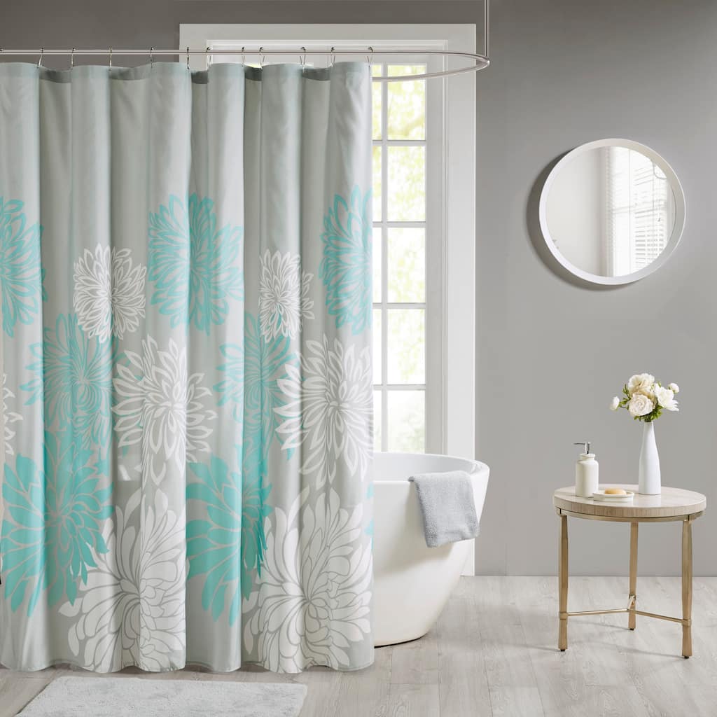 Madison Park Essentials Caldwell Printed Floral Shower Curtain