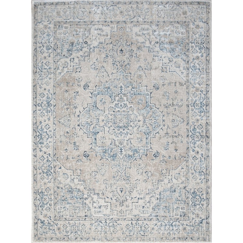 Noble GC_GEN7001 Ivory Area Rug - 2'7 x 7'3