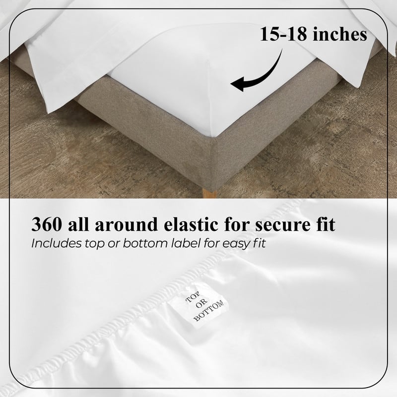 Superior Pavo Cotton 700 Thread Count Perfect Fit Sheet Set