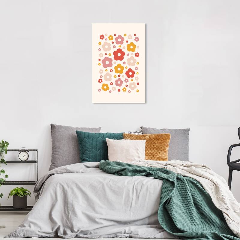 Wynwood Studio Canvas Floral and Botanical Little flowers White and Ivory Modern & Contemporary Wall Art Canvas Print - 24 x 36